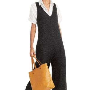 Madewell charcoal grey merino wool jumpsuit. Size 2.